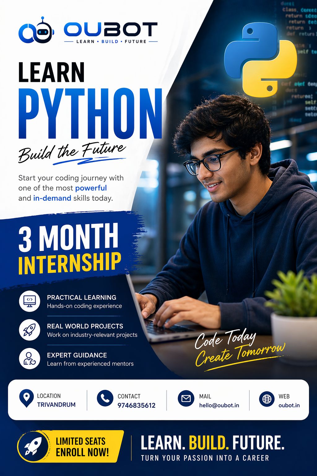 Python training internship program at Oubot